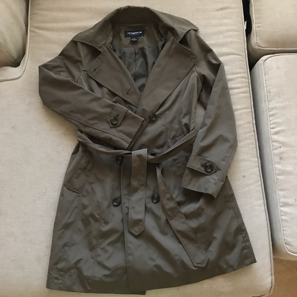 Liz Claiborne NY double breasted trench coat